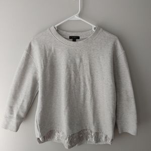 J Crew Sequin Lined Sweatshirt